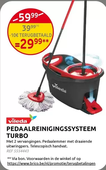 De - PEDAALREINIGINGSSYSTEEM TURBO