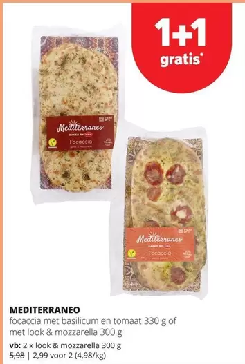 Focaccia Met Basilicum En Tomaat