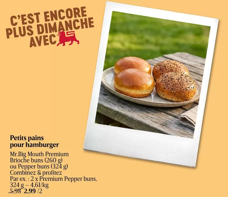 Petits pains pour hamburger