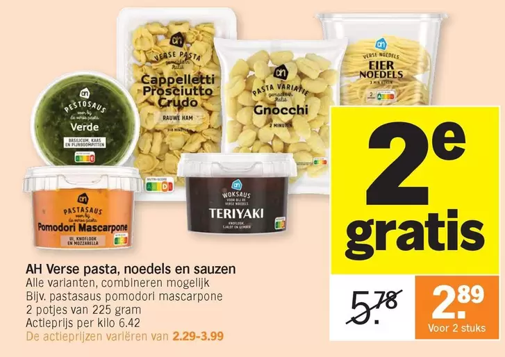 De - Verse pasta, noedels en sauzen
