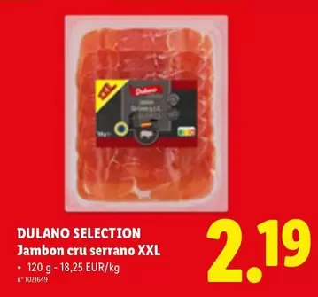 Jambon cru serrano XXL