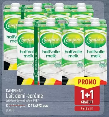 Lait demi-écrémé