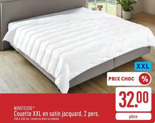 Couette XXL en satin jacquard