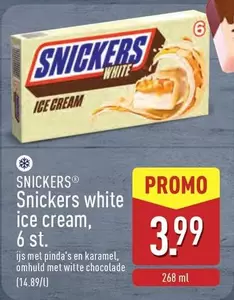 White - Snickers white ice cream