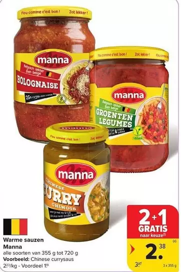 Manna Warme sauzen
