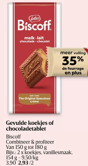 De - Gevulde koekjes of chocoladetablet