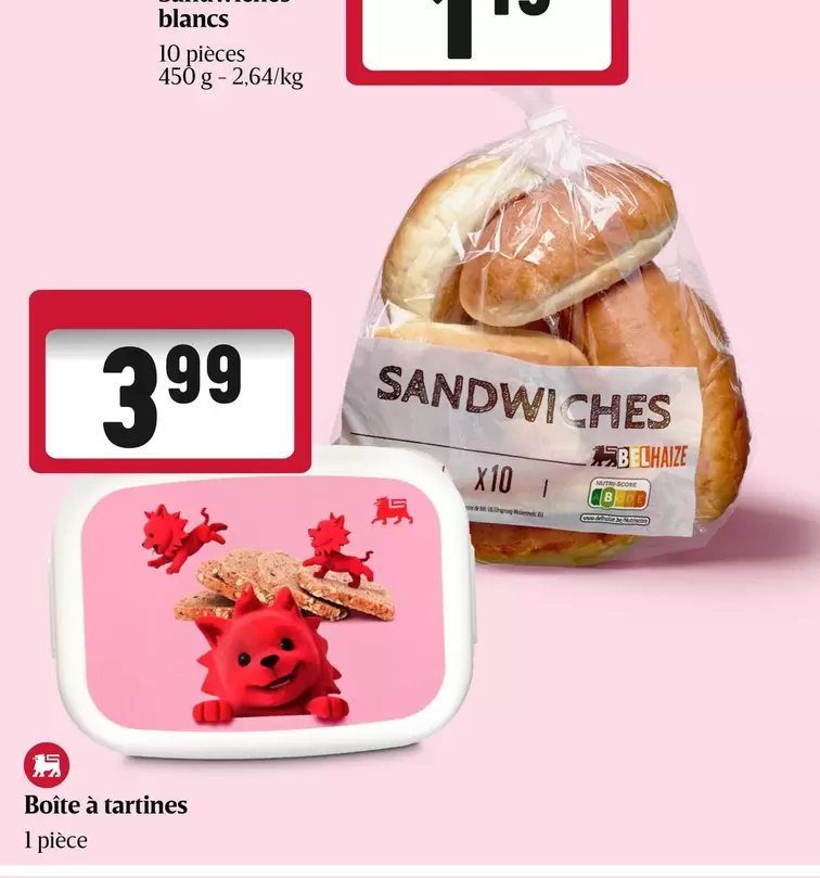 De - Sandwichs blancs