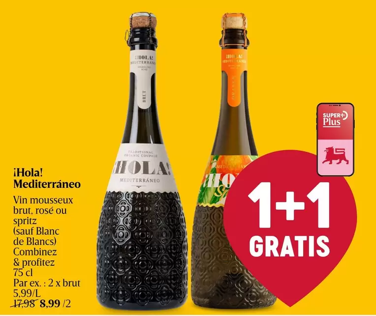 De - Vin mousseux brut, rosé ou spritz (sauf Blanc de Blancs)