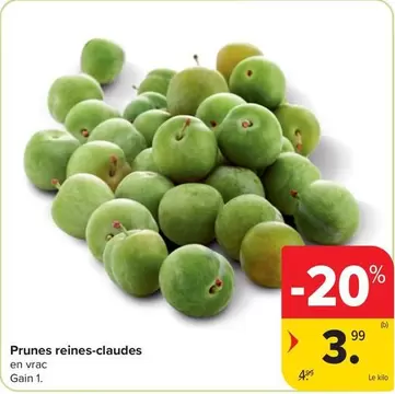 Prunes reines-claude