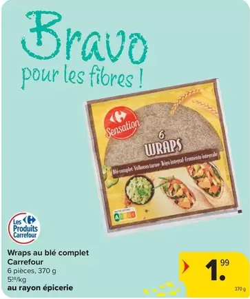 Wraps au blé complet