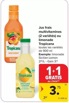 De - Jus frais multivitaminés ou limonade
