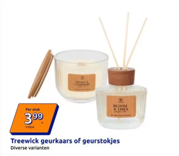 Treewick geurkaars of geurstokjes