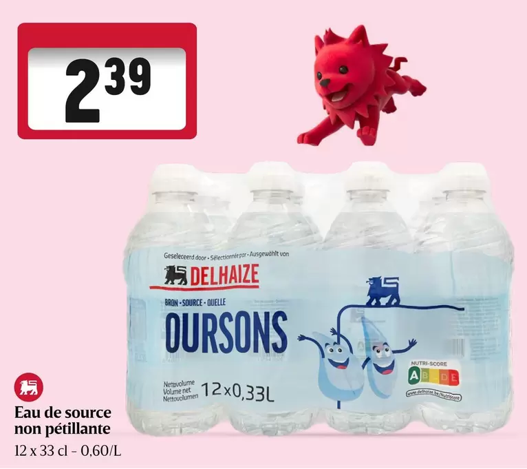De - OURSONS EAU DE SOURCE NON PETILLANTE