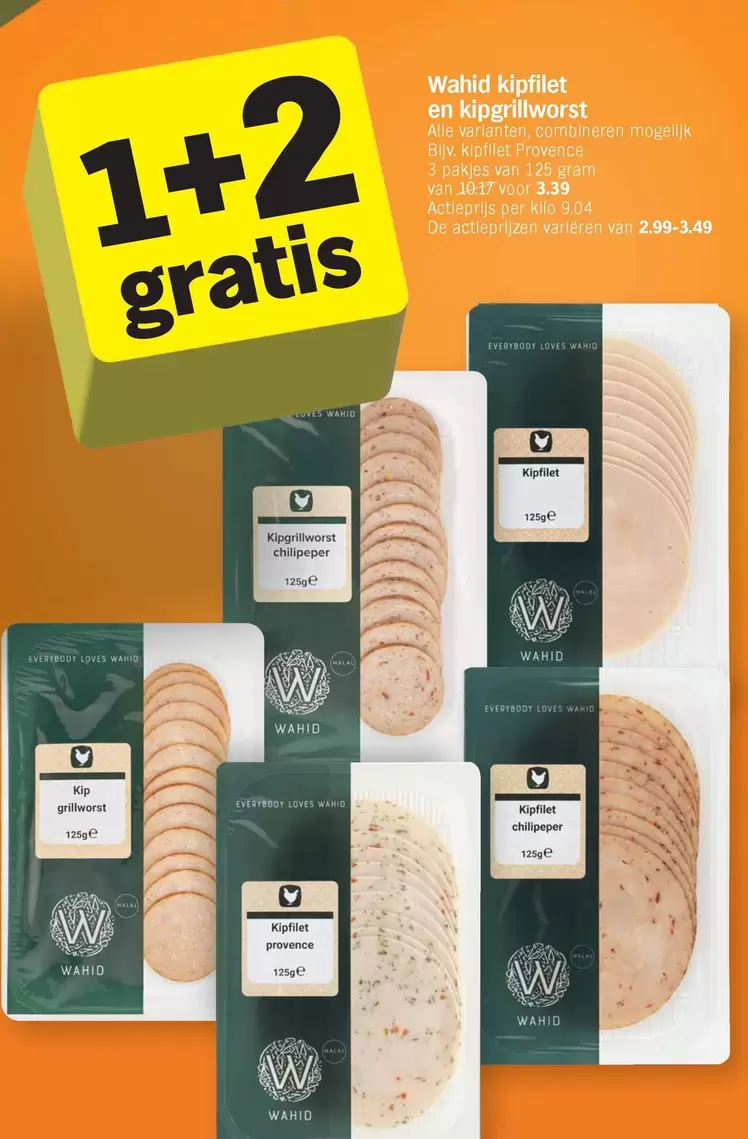 De - Kipfilet en kipgrilworst