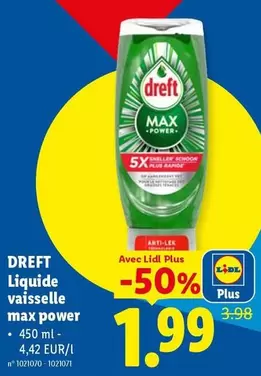 Liquide vaisselle max power