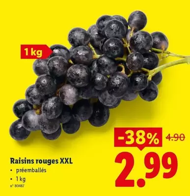 Raisins rouges XXL
