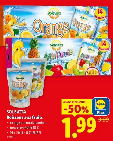 Boissons aux fruits