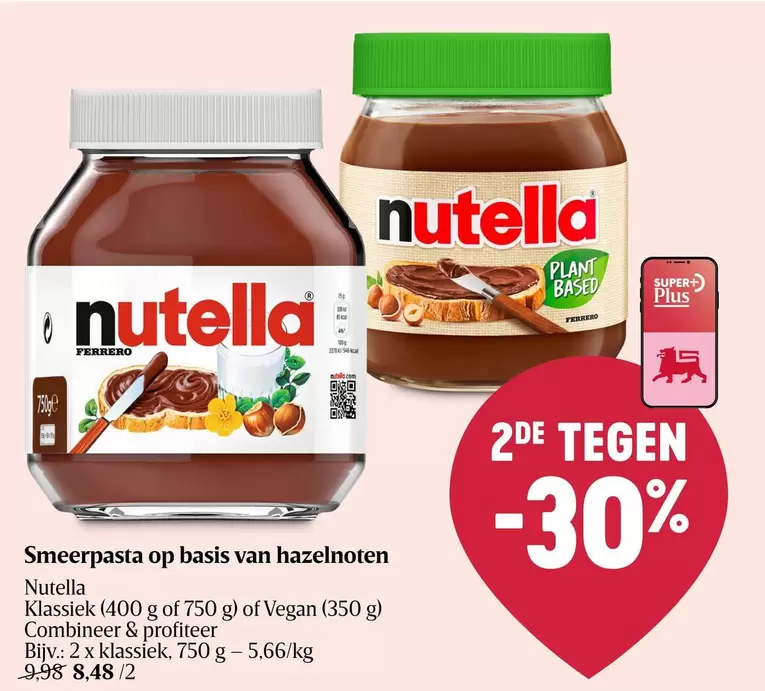 Smeerpasta op basis van hazelnoten