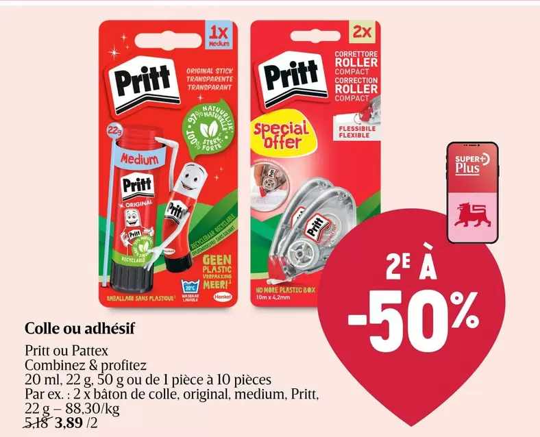 De - Colle ou adhésif