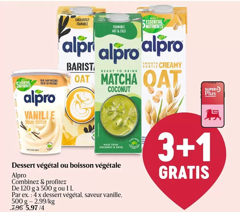 De - ssert végétal ou boisson végétale