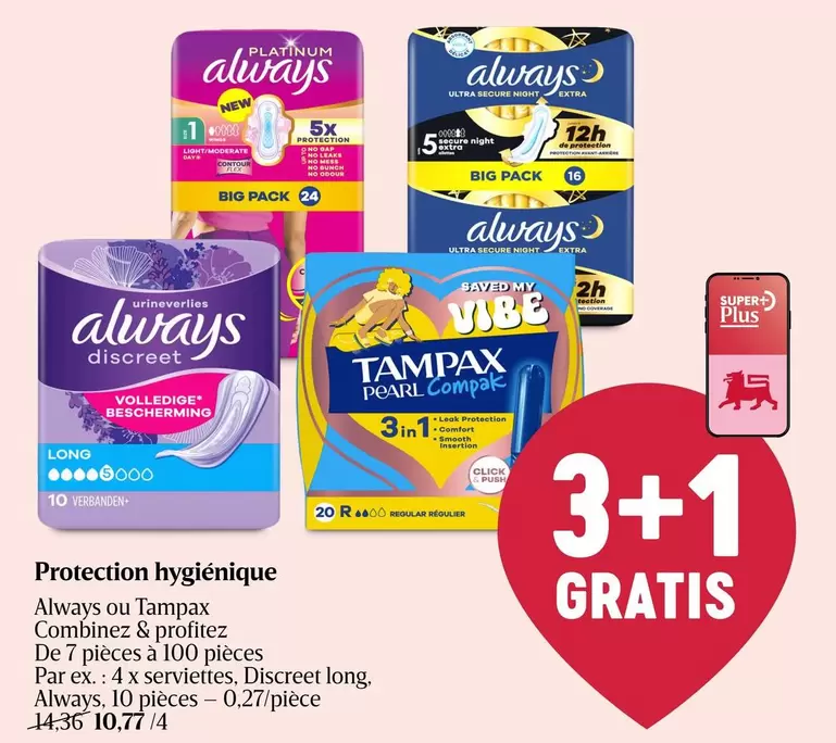 De - Always ou Tampax