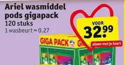 Ariel wasmiddel pods gigapack