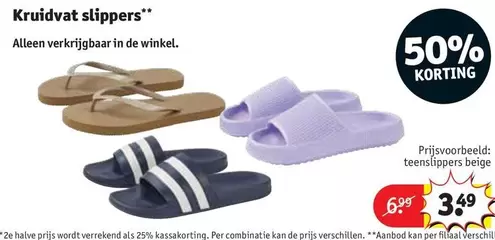 De - Kruidvat slippers