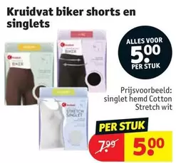 Kruidvat biker shorts en singlets