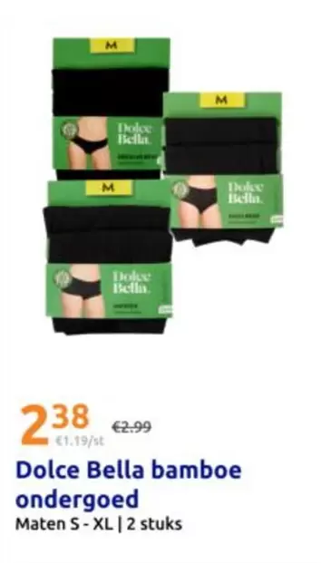 Dolce Bella bamboe ondergoed
