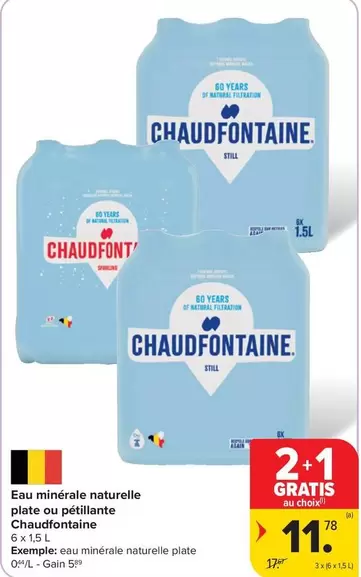 Eau min
rale naturelle plate ou p
étillante