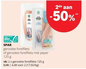 Gerookte Forelfilets