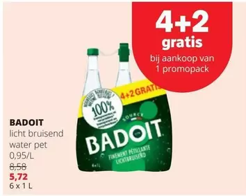 Badoit licht bruisend water pet