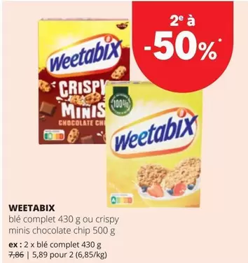 Minis - blé complet ou crispy minis chocolate chip