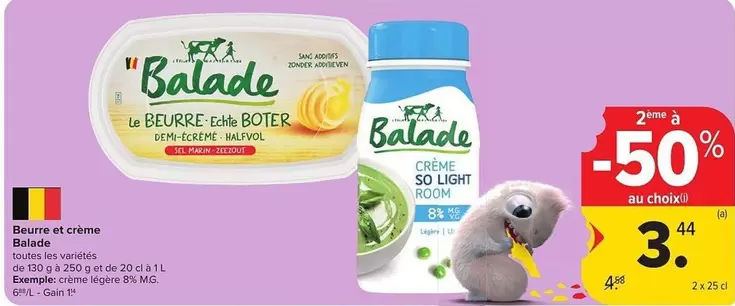 De - Beurre et crème