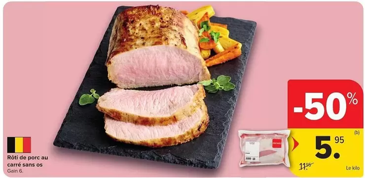 De - Rôti de porc au carré sans os