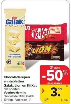 Lion - Chocoladerepen en -tabletten