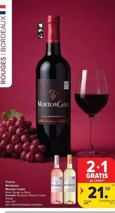 Bordeaux - Mouton Cadet  Rouge