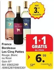 Bordeaux - Les Cinq Pattes Rouge, Blanc ou Rosé