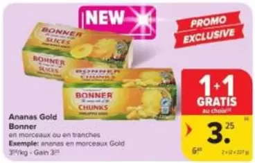 Ananas Gold en morceaux ou en tranches