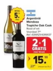 Trapiche Oak Cask Rood of wit