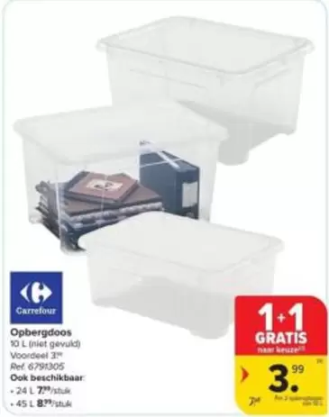 Opbergdoos 10 L (niet gevuld) Voordeel 3