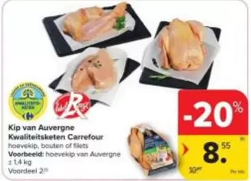 Kip van Auvergne Kwaliteitsketen Carrefour