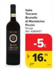 Brunello di Montalcino Piccini Rouge Ref 4380457