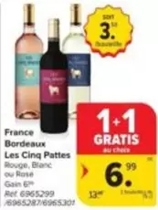 Bordeaux - Les Cinq Pattes Rouge, Blanc ou Rosé