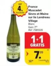 France Muscadet Sèvre et Maine sur Lie Landreau Village Blanc