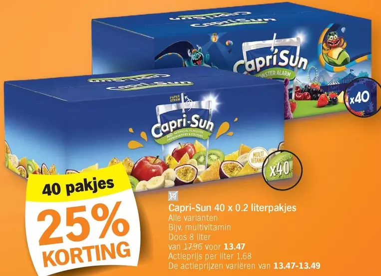 De - Capri-Sun 40 x 0.2 literpakjes