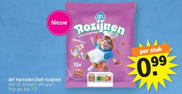 AH Hamsterchef rozijnen