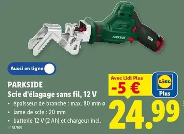 De - Scie d'élagage sans fil, 12 V