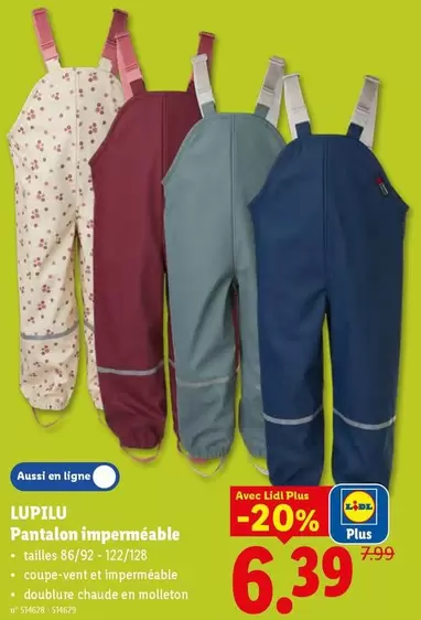 Pantalón impermeable