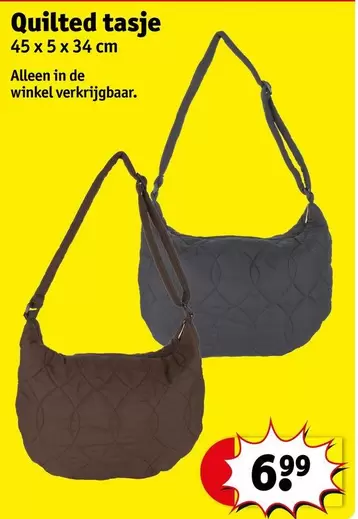 De - Quilted tasje